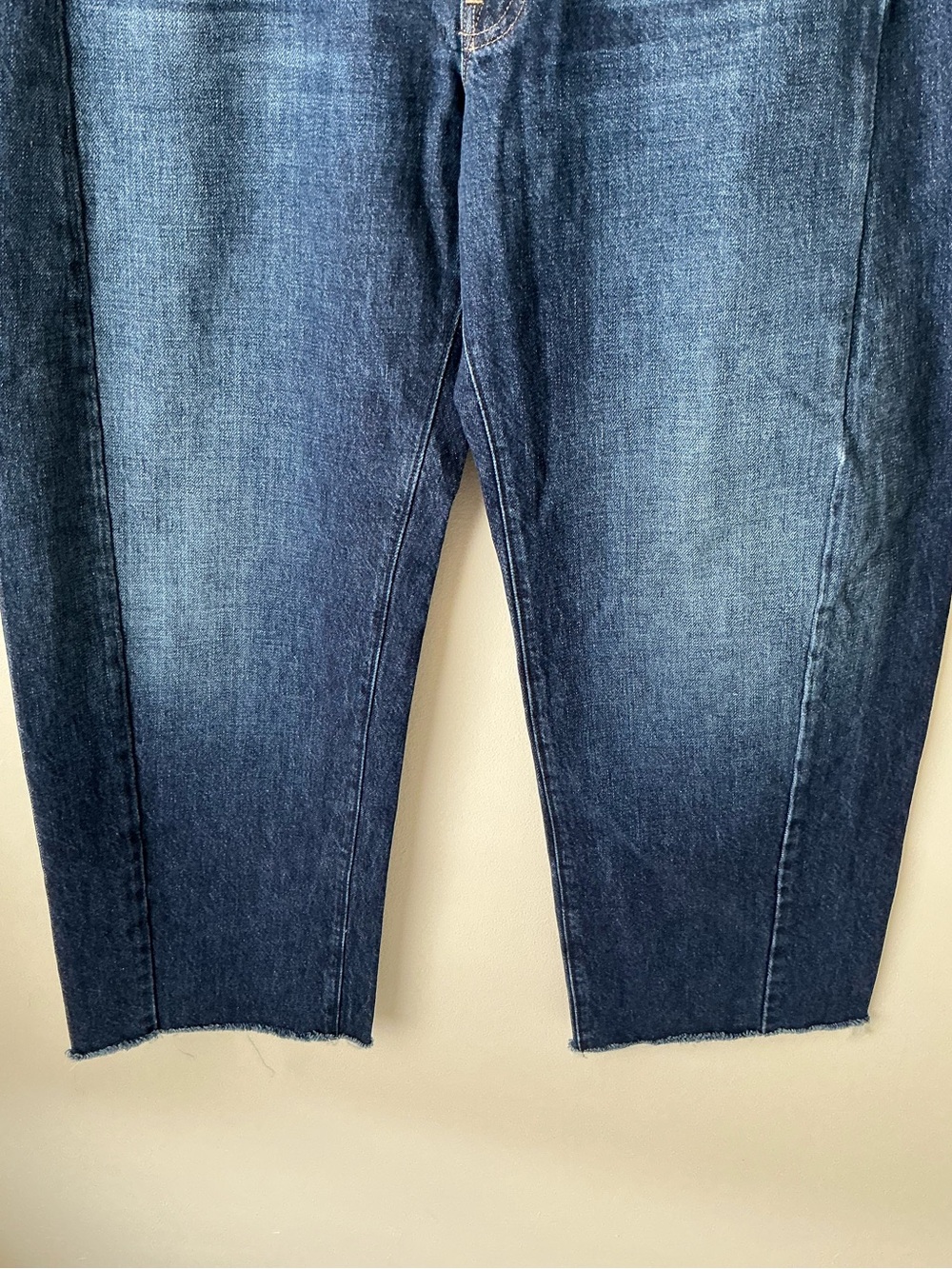 MOTHER SUPERIOR Jeans Mid-Rise Full-Pipe Flood Fray Unplugged Blue Size 29 - Picture 7 of 16